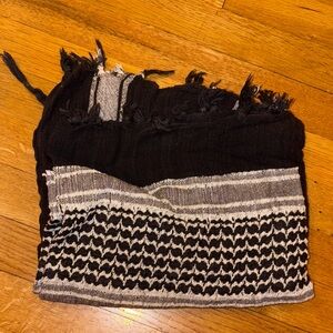 Textured Scarf Kufiya Shemagh Military